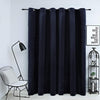 vidaXL Tenda Oscurante con Anelli in Metallo Velluto Nera 290x245 cm - Image 1 of 5