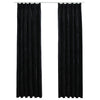 vidaXL Tende Oscuranti con Ganci 2 pz Nere in Velluto 140x245 cm - Image 2 of 6