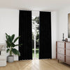 vidaXL Tende Oscuranti con Ganci 2 pz Nere in Velluto 140x245 cm - Image 1 of 6