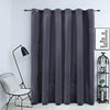 vidaXL Tenda Oscurante Anelli in Metallo Velluto Antracite 290x245 cm - Image 1 of 4