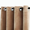 vidaXL Tende Oscuranti con Anelli 2 pz Beige in Velluto 140x225 cm - Image 3 of 4
