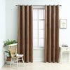 vidaXL Tende Oscuranti con Anelli 2 pz Beige in Velluto 140x245 cm - Image 1 of 4