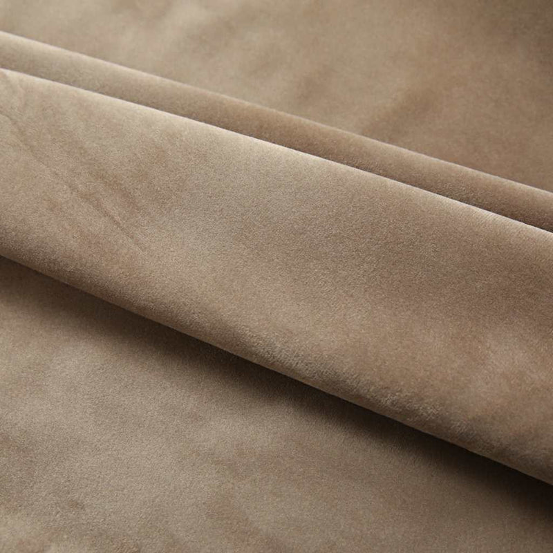 vidaXL Tende Oscuranti con Ganci 2 pz Beige in Velluto 140x225 cm - Image 3 of 6