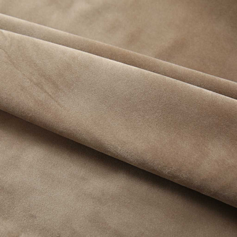 vidaXL Tende Oscuranti con Ganci 2 pz Beige in Velluto 140x245 cm - Image 3 of 6