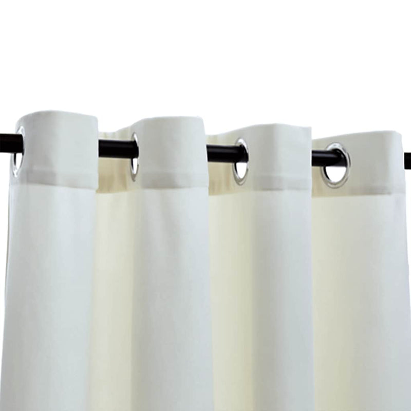 vidaXL Tende Oscuranti con Anelli 2 pz Crema in Velluto 140x245 cm - Image 3 of 4