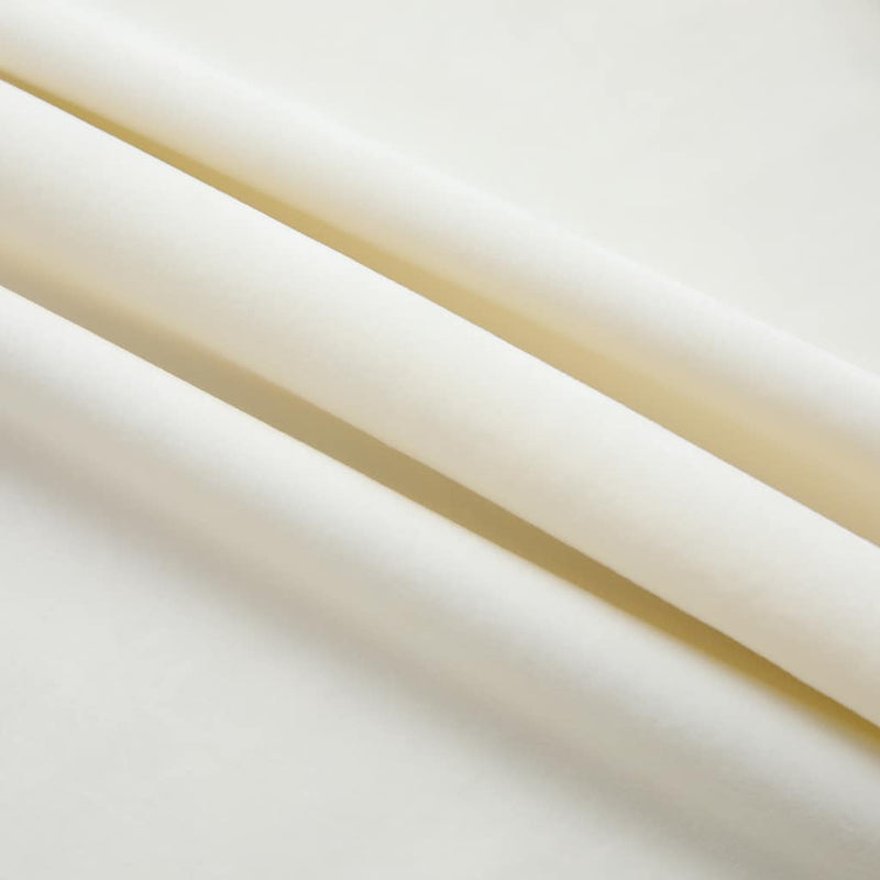vidaXL Tende Oscuranti con Ganci 2 pz Crema in Velluto 140x245 cm - Image 3 of 6