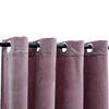 vidaXL Tende Oscuranti con Anelli 2pz Rosa Antico in Velluto 140x225cm - Image 3 of 4