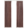 vidaXL Tende Oscuranti con Ganci 2 pz Rosa Antico in Velluto 140x245cm - Image 2 of 6