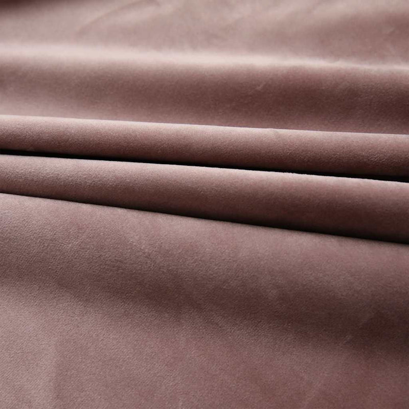 vidaXL Tende Oscuranti con Ganci 2 pz Rosa Antico in Velluto 140x245cm - Image 3 of 6