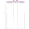 vidaXL Tende Oscuranti con Ganci 2 pz Rosa Antico in Velluto 140x245cm - Image 6 of 6