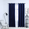 vidaXL Tende Oscuranti con Anelli 2 pz Blu Scuro in Velluto 140x225 cm - Image 1 of 4