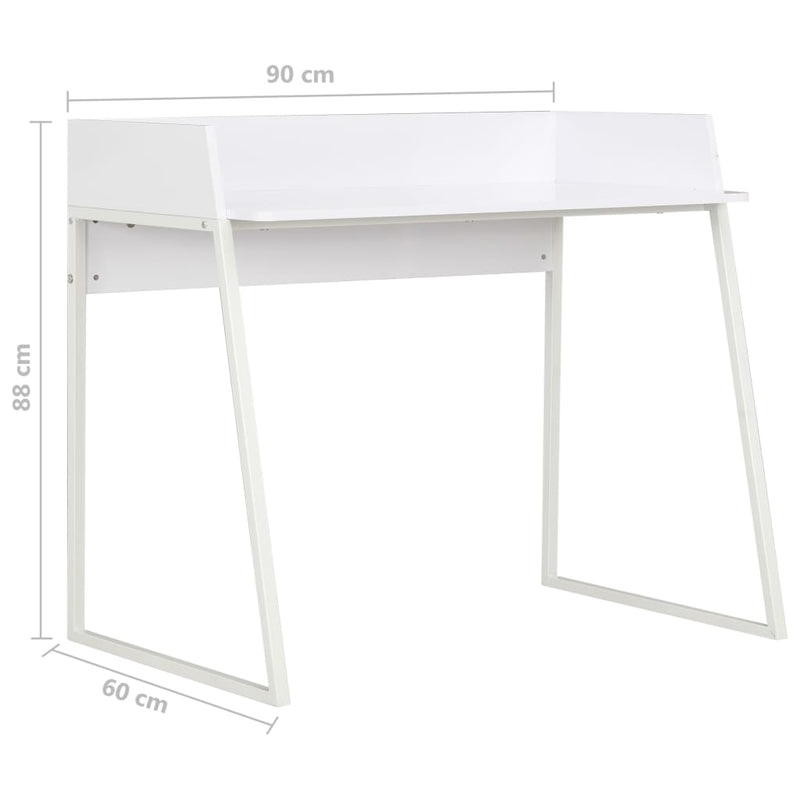 vidaXL Scrivania Bianca 90x60x88 cm - Image 5 of 5