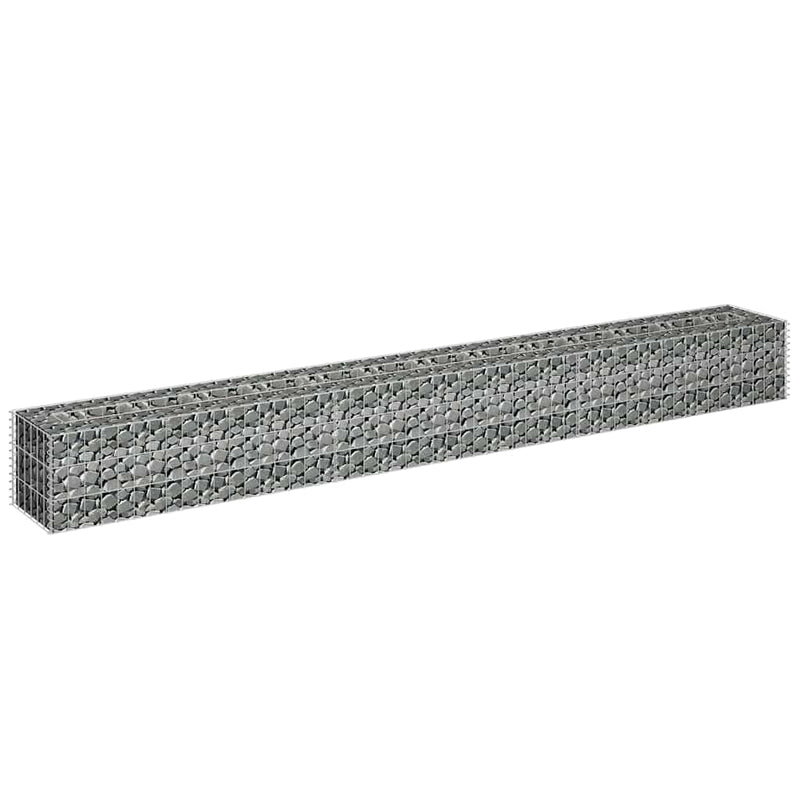 Gabbione Letto Rialzato Acciaio Zincato 270×30×30 cm Argento - Image 3 of 6