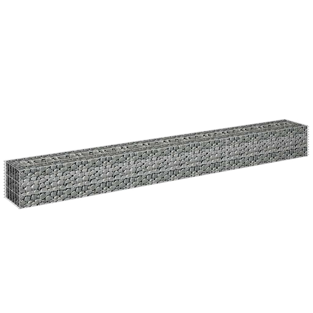 vidaXL Gabbione Letto Rialzato in Acciaio Zincato 270x30x30 cm - Image 3 of 6