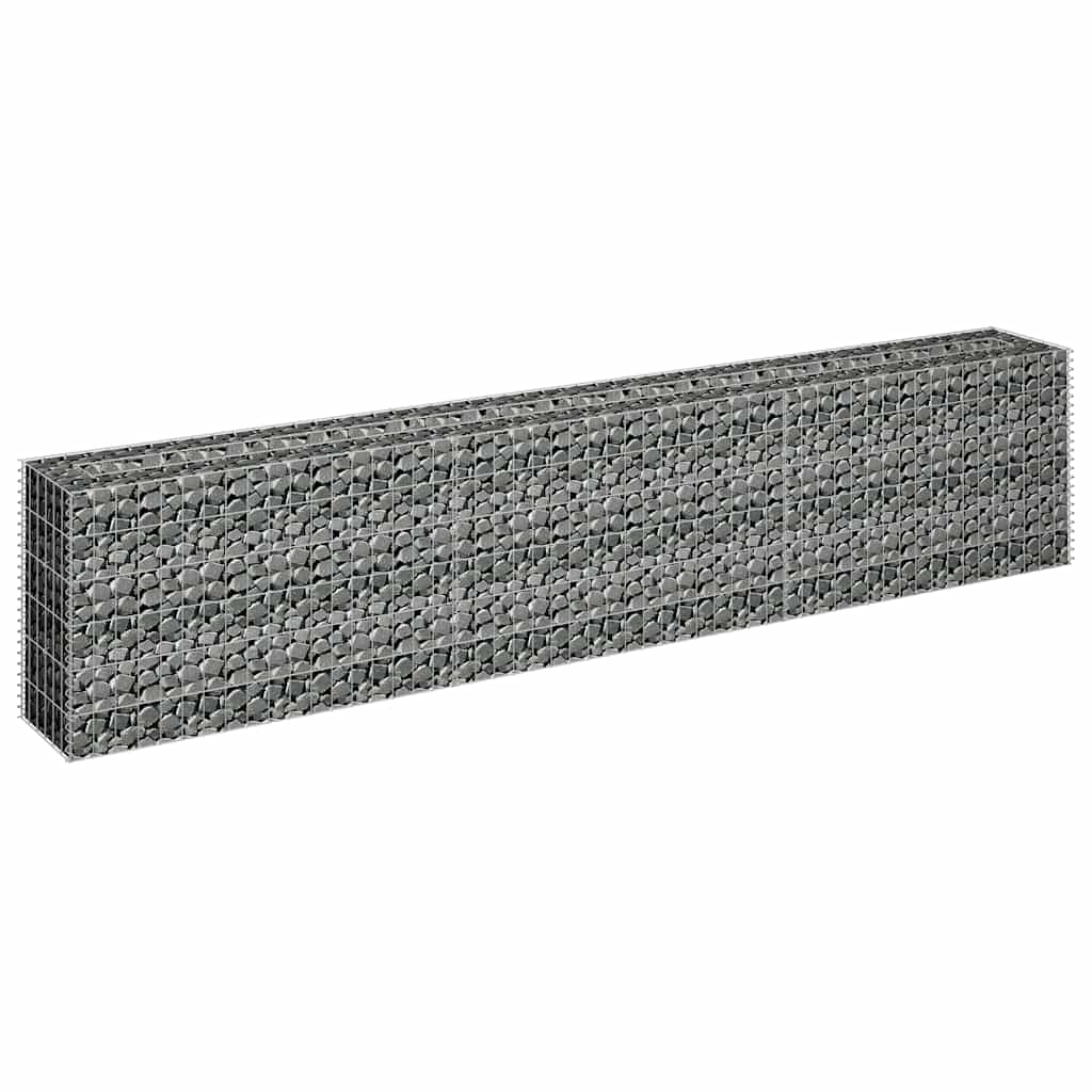 Gabbione Letto Rialzato in Acciaio Zincato 270×30×60 cm Argento - Image 3 of 6