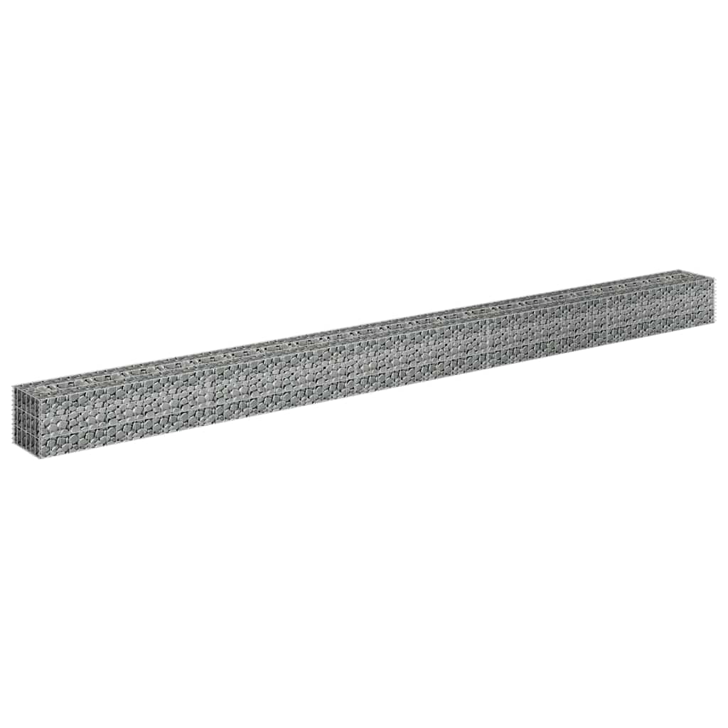 Gabbione Letto Rialzato Acciaio Zincato 450×30×30 cm Argento - Image 3 of 6