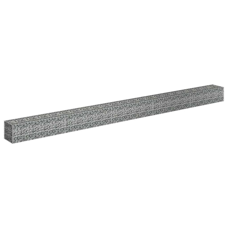 Gabbione Letto Rialzato Acciaio Zincato 450×30×30 cm Argento - Image 3 of 6