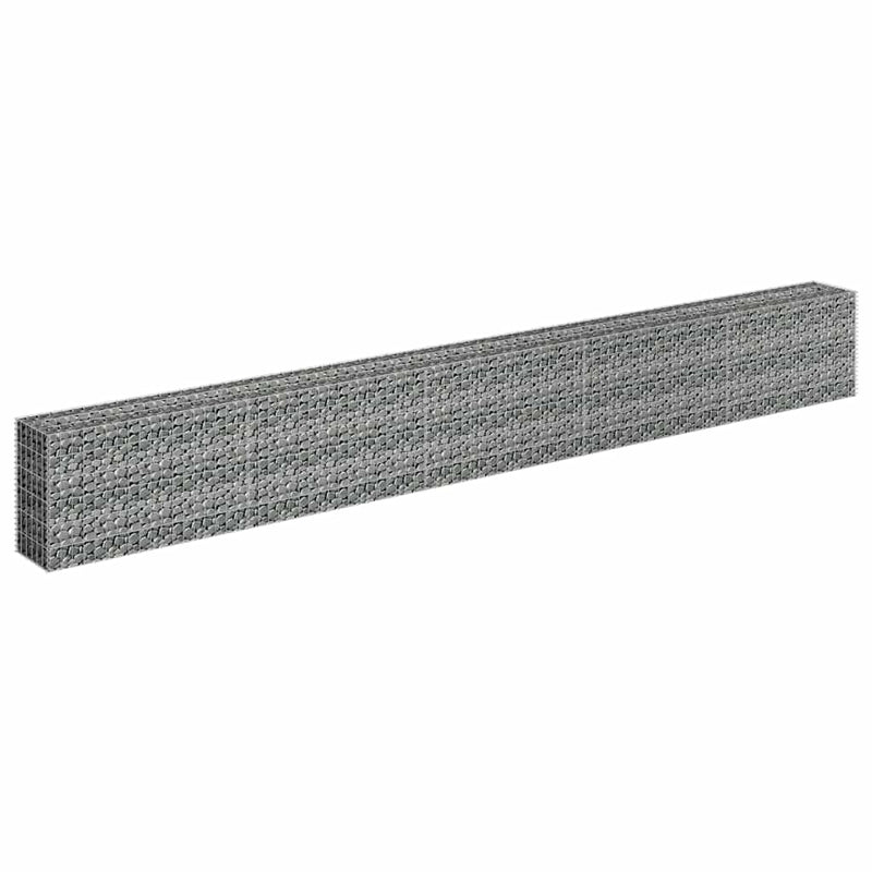 Gabbione Letto Rialzato Acciaio Zincato 450×30×60 cm Argento - Image 3 of 6
