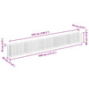 vidaXL Gabbione Letto Rialzato in Acciaio Zincato 450x30x60 cm - Image 6 of 6