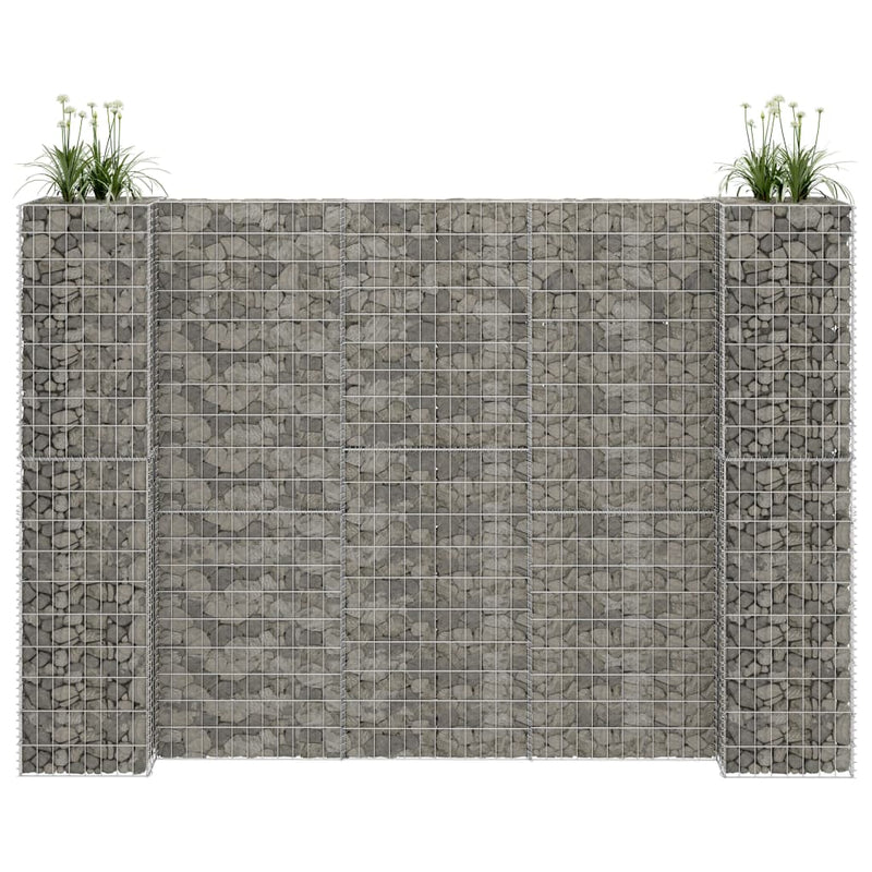 Gabbione Fioriera Filo Acciaio 260×40×200 cm Argento - Image 3 of 20