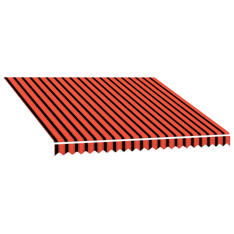 vidaXL Tela di Ricambio per Tenda da Sole 3x2,5 m, Poliestere PU, Arancione e Marrone - Image 2 of 5