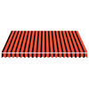 vidaXL Tela di Ricambio per Tenda da Sole 3x2,5 m, Poliestere PU, Arancione e Marrone - Image 3 of 5