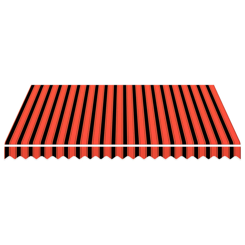 vidaXL Tela di Ricambio per Tenda da Sole 3x2,5 m, Poliestere PU, Arancione e Marrone - Image 3 of 5