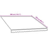 vidaXL Tela di Ricambio per Tenda da Sole 3x2,5 m, Poliestere PU, Arancione e Marrone - Image 5 of 5