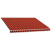 vidaXL Replacement Awning Fabric, Polyester, 3.5x2.5 m, Orange and Brown - Image 2 of 5