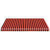 vidaXL Replacement Awning Fabric, Polyester, 3.5x2.5 m, Orange and Brown - Image 3 of 5