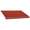 vidaXL Replacement Awning Fabric 4.5x3 m Polyester Orange and Brown - Image 3 of 10