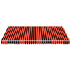 vidaXL Replacement Awning Fabric 4.5x3 m Polyester Orange and Brown - Image 6 of 10