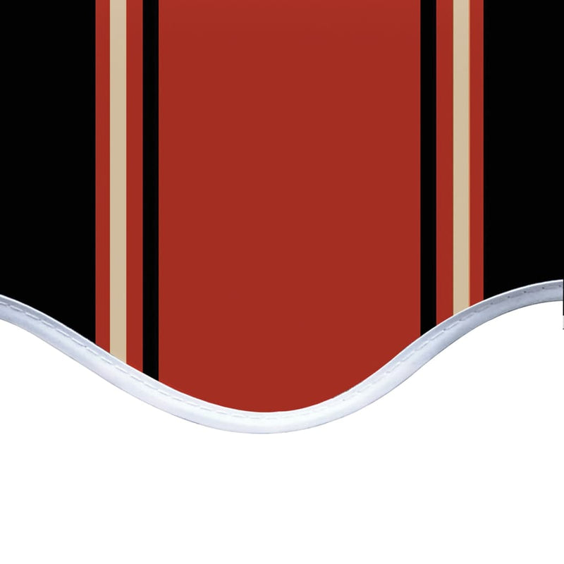vidaXL Replacement Awning Fabric 4.5x3 m Polyester Orange and Brown - Image 7 of 10