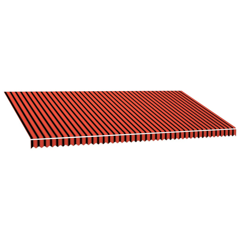 vidaXL Tenda da Sole in Tela Arancione e Marrone 5x3 m - Image 4 of 10
