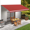 vidaXL Tenda da Sole in Tela Arancione e Marrone 5x3 m - Image 2 of 10