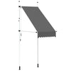 vidaXL Manual Retractable Awning with LED 100 cm Anthracite - Image 9 of 50