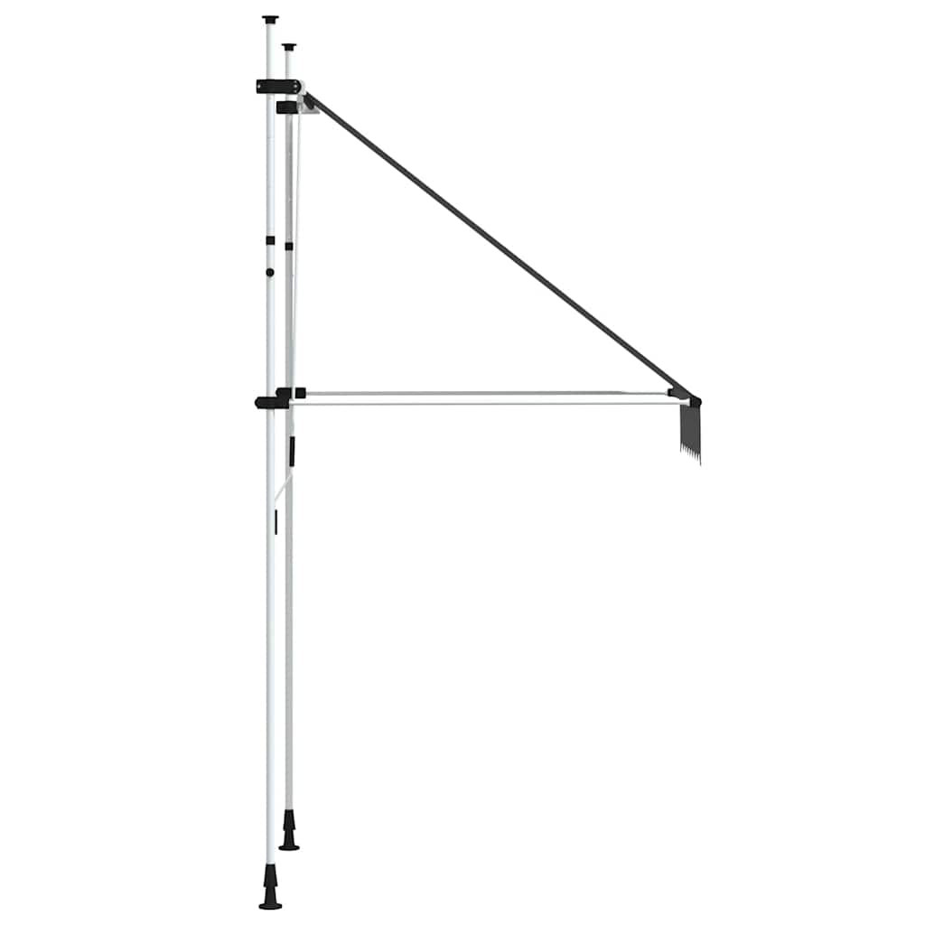 vidaXL Tenda da Sole Retrattile Manuale Poliestere Rivestito PU 200 cm Antracite - Image 19 of 28