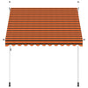 vidaXL Tenda da Sole Retrattile Manuale 200 cm Arancione e Marrone - Image 17 of 44
