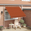 vidaXL Toldo Retráctil Manual 150 cm Naranja y Marrón - Image 3 of 42