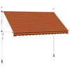 vidaXL Tenda da Sole Retrattile Manuale 200 cm Arancione e Marrone - Image 8 of 44
