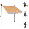 vidaXL Tenda da Sole Retrattile Manuale con LED 100 cm Gialla e Blu - Image 10 of 31