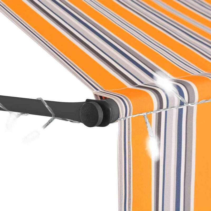 vidaXL Toldo Retráctil Manual de Poliéster 150 cm Amarillo y Azul - Image 18 of 37
