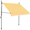 vidaXL Toldo Retráctil Manual con LED 100 cm Blanco y Naranja - Image 1 of 24