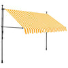 vidaXL Toldo Retráctil Manual con LED 100 cm Blanco y Naranja - Image 4 of 24