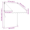 vidaXL Retractable Awning with LED Lights, 150 cm, Anthracite - Image 18 of 18