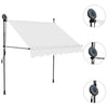 vidaXL Retractable Awning with LED in Steel 100 x 120 cm Cream - Image 10 of 42