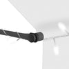 vidaXL Manual Retractable Awning with LED, 150 cm Wide, Cream - Image 12 of 30