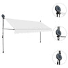 Tenda da Sole Retrattile Manuale con LED 200 cm Crema - immagine 8 | SolPatio - Image 8 of 30