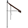 vidaXL Manual Retractable Awning, 100 cm Width, Orange and Brown - Image 23 of 49