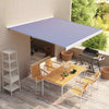 vidaXL Cubierta para toldo de poliéster 450x300 cm Azul y blanco - Image 1 of 2